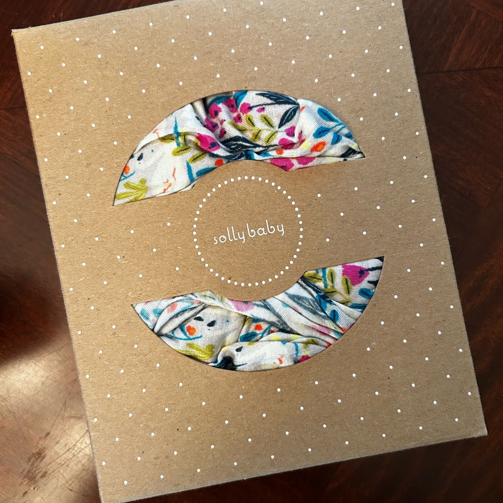 Solly Baby wrap floral print Anthro collab